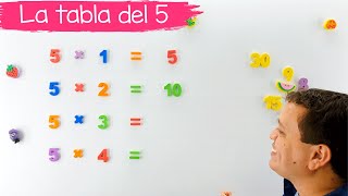 Aprende la tabla del 5 paso a paso [upl. by Dnumde]