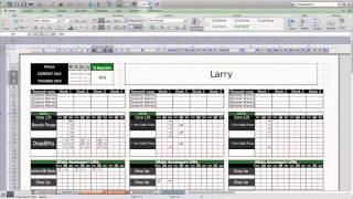 Strength amp Conditioning Excel Template Level 1 [upl. by Yelena]