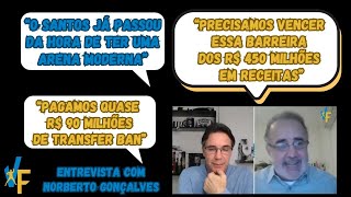 ENTREVISTA GERENTE FINANCEIRO DO SANTOS FALA SOBRE DÍVIDAS CONTRATAÇÕES SAF WTORRE E CT DE BASE [upl. by Arramas128]