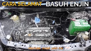 CARA SELAMAT BASUH ENJIN BERSIH amp BERKILAT  KORANG PATUT TRY [upl. by Relluf]