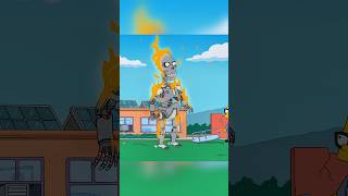 Homer the Terminator 🦾 shorts cartoon [upl. by Ohcamac]