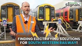 Electrification battery trains third rail – Finding solutions for South Western Railway’s network [upl. by Ailadi185]