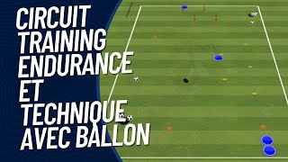 Circuit training endurance et technique avec ballon [upl. by Aziram]