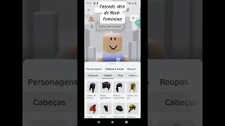 Fazendo skin de Noob feminina roblox [upl. by Aleinad]