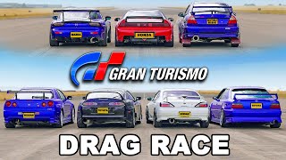 Gran Turismo DRAG RACE In real life [upl. by Lewes]