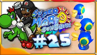 Super Mario Sunshine  Part 25  Gelato Beach  All Secret Shine Sprites  Ducks Can Drown [upl. by Whitman]