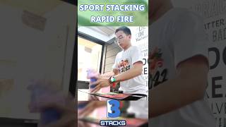 Sport Stacking Bringing Down 12 Cups in Less Than 1 Second cupstacking speed shorts [upl. by Bollinger]