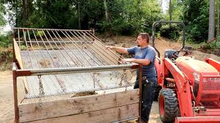 Using my Soildirt shaker 30 YARDS an hour with my Kubota [upl. by Pomeroy]