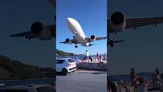 Landing  Skiathos Airport  Greece 😱✈️🇬🇷 [upl. by Mcwherter124]