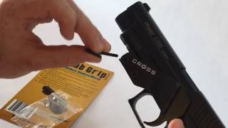 Cross Armory  Pistol Thumb Rest  Pistol Thumb Grip Installation [upl. by Anolahs]