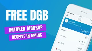 Boost Your Wallet with Free DGB Tokens – Join the imToken Airdrop Now [upl. by Diandra326]