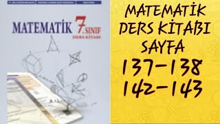 7SINIF MATEMATİK MEB YAYINLARI SAYFA 137138142143  MATEMATİK DERS KİTABI  MATEMATİK KİTABI [upl. by Konstanze416]