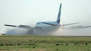 Watch These 3 Incredible Landings On A Slick Runway [upl. by Celik]