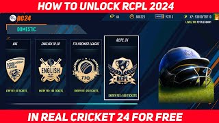 How To Unlock RCPL 24 In Real Cricket 24  Real Cricket 24 RCPL Unlock Trick RCPL Auction In RC24 [upl. by Cosimo]