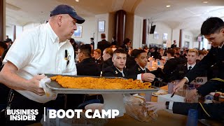 How Annapolis Cooks Feed 4400 Navy Midshipmen In 20 Minutes  Boot Camp  Business Insider [upl. by Pich980]