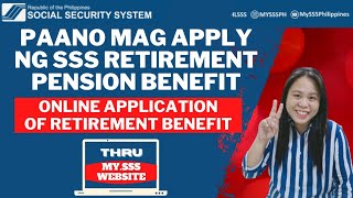 How to apply SSS Retirement Pension Benefit thru Online  SSS PENSION BENEFITS TUTORIALSLenny Agana [upl. by Ahsiaa]