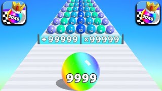 ⚽Ball Run 2048 Game kp98gaming ytshorttrendingstackbounceshortsfreefire [upl. by Chic33]