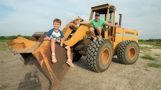 Working on Real Tractors and digging dirt  Tractors for kids [upl. by Nere58]