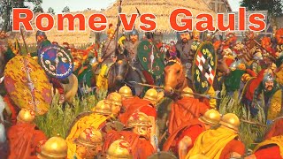 Rome vs Gauls Total War Rome 2 Cinematic Battle Machinima [upl. by Artina991]