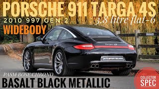 Triple Black Porsche 911 Targa 4S 997 Gen 2 Basalt Black 2010 with some extremely special options [upl. by Darken363]