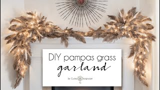 DIY pampas grass garland [upl. by Yukio828]