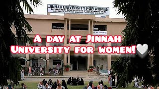 A DAY AT JINNAH UNIVERSITY FOR WOMEN ADMISSION DETAILS 2023 Munazza Asim Vlogs [upl. by June]