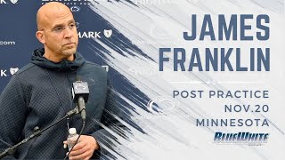 Penn State Head Coach James Franklin Responds to Criticism From the SEC of Playoff Rankings [upl. by Tadd]