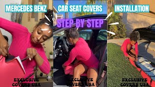 Easy DIY Mercedes Benz Seat Cover Installation  StepbyStep Guide exclusivecoversusa [upl. by Druci]