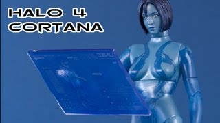 McFarlane Toys HALO 4 CORTANA Action Figure Review [upl. by Yzeerb]