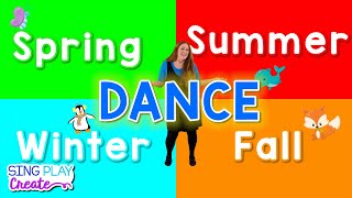 Seasons Song for Kids Four Seasons Dance for Children English Seasons Song Sing Play Create [upl. by Jarv]