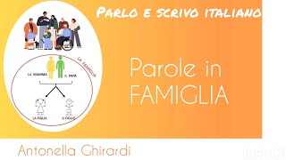 TI RACCONTO LA FAMIGLIA mamma papà fratelli figli nonni nipoti zio zia cugini [upl. by Nomra991]