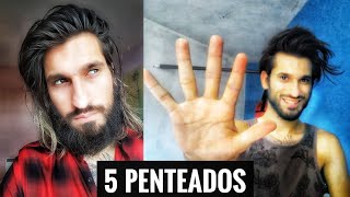 5 PENTEADOS PARA QUEM COMEÇOU A DEIXAR O CABELO CRESCER  CABELO CURTO MASCULINO [upl. by Jarrow370]