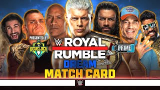 WWE Royal Rumble 2025  Dream Match Card v2 [upl. by Rhu]