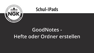 GoodNotes  Hefte oder Ordner erstellen [upl. by Courtney248]