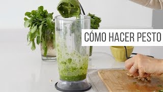 CÓMO HACER PESTO  RECETA SUPER FÁCIL [upl. by Leda170]