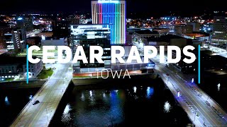 Cedar Rapids Iowa  4K drone footage [upl. by Gib]