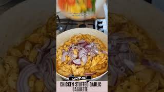 How to Make ChickenStuffed Garlic Baguette [upl. by Josepha]