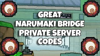 25 Private Server Codes For Great Narumaki Bridge  Shindo Life [upl. by Gardel]