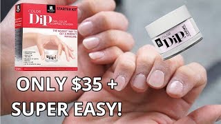 DIY DIP POWDER NAIL MANICURE  STEP BY STEP  EASY AT HOME [upl. by Ytsud]