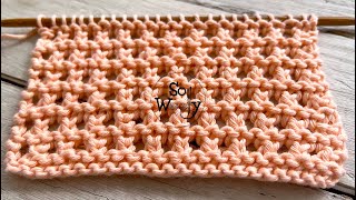 How to knit the Eyelet Rows stitch Four rows only and no purling required  So Woolly [upl. by Arndt959]