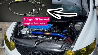 8th Gen Si Tucked Engine Harness Dc5creations [upl. by Odessa]