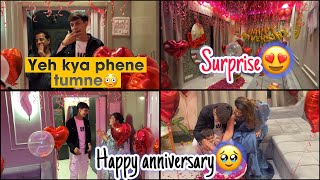 Anniversary pe Danish surprises dekke hairan hogaya🥳assa kya outfit pheni maine😍🥹 my dream dress🙈💃 [upl. by Siocnarf]