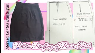 Learn the Easy Way of Drafting Basic Skirt Pattern [upl. by Linker]