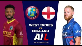 West Indies v England ENG vs WI 1st T20 2023 MATCH LIVE CRICKET SCORES amp COMMENTARY [upl. by Bullard8]