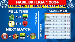 Hasil Liga 1 Hari Ini  Persikabo vs Persib  Klasemen BRI Liga 1 2024 Terbaru  Pekan ke 29 [upl. by Derreg461]