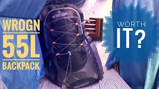 WROGN Laptop Backpack under ₹1000⚡ Trekking Backpack Unboxing  Reality ABOUT WROGN Backpack [upl. by Christmas]