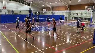 The moment when exOlympian Martin Reader spikes at social indoor vball in Sydney [upl. by Zarger665]