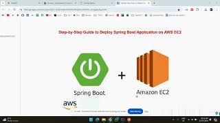 Deploy Spring Boot Application on AWS EC2 [upl. by Jaquenette]