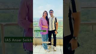 IAS Ansar Seikh with wife Wazida Ansari❤❤viralvideo trending shorts motivation lbsnaa upsc 🔥🔥 [upl. by Savanna]