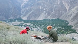 chicken sajji recipe  Village life in Gilgit Baltistan  Amin Village Food [upl. by Aihsyt736]